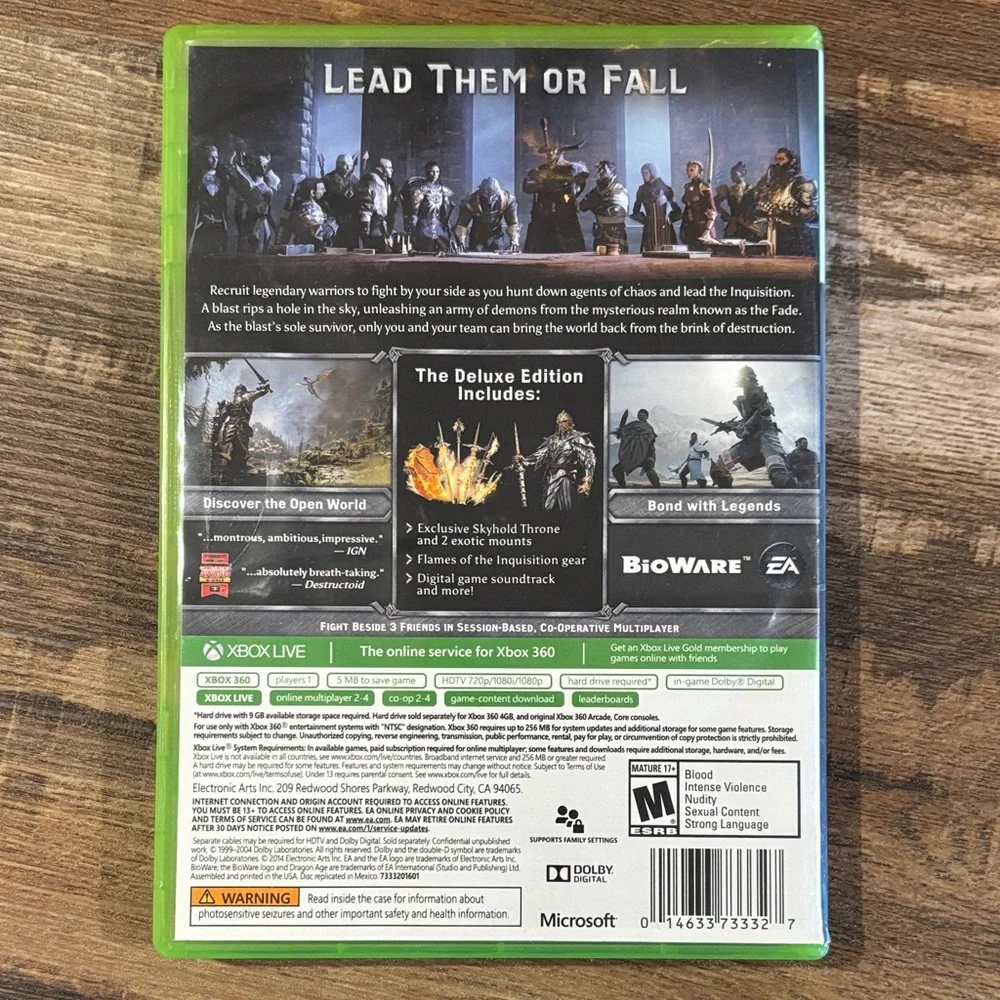 Dragon Age Inquisition Deluxe Edition Video Game for Xbox 360